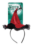 Sequin Witch Hat Headband Assorted — XH7959