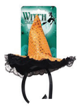 Sequin Witch Hat Headband Assorted — XH7959