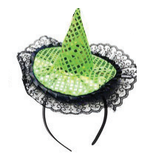 Sequin Witch Hat Headband Assorted — XH7959
