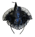 Sequin Witch Hat Headband Assorted — XH7959