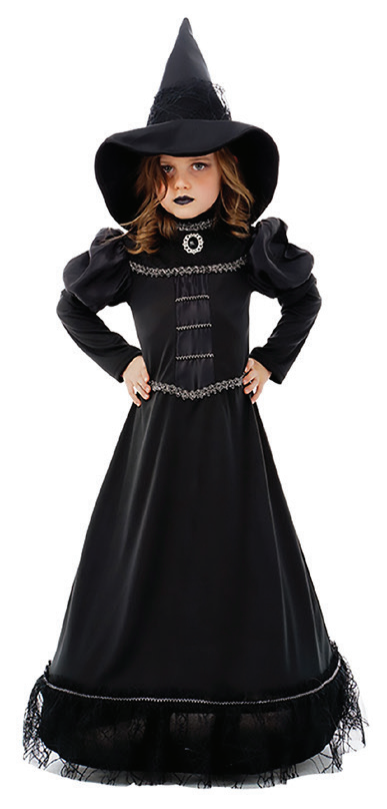 Costume Black Witch Girls — XH7964
