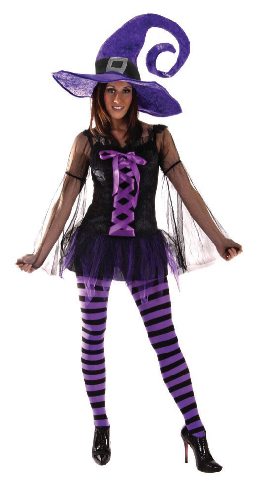 Costume Wacky Purple Witch Ladies — XH7966