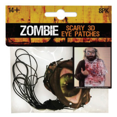 Zombie 3D Eye Patches 8pk — XH7969
