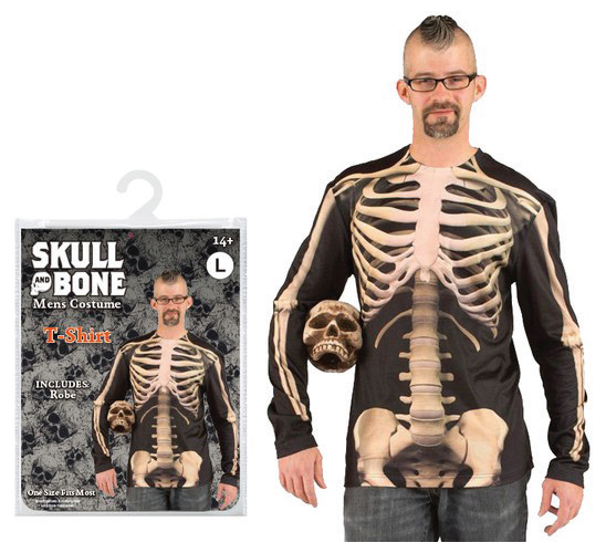 Costume Shirt Skeleton Mens — XH7994