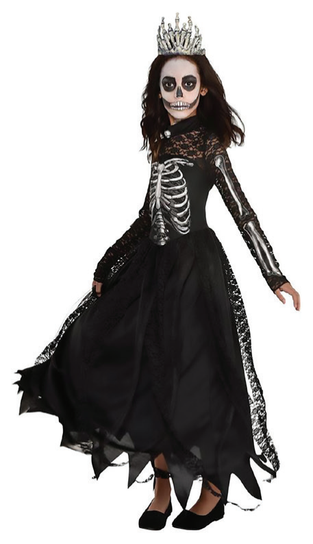 Costume Gothic Skeleton Princess Girl — XH7995