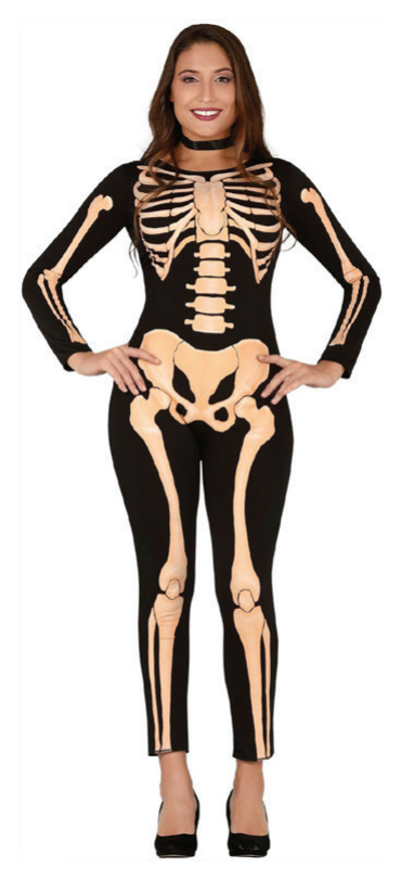 Costume Skeleton Jumpsuit Ladies — XH7999