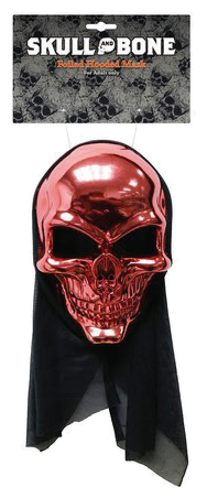Foiled Skull Hooded Mask Assorted — XH8038