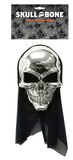 Foiled Skull Hooded Mask Assorted — XH8038