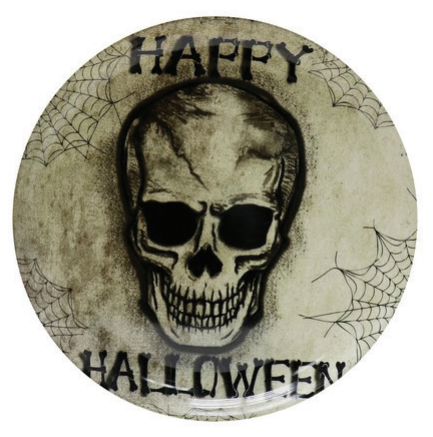 Skull Round Serving Tray — XH8117