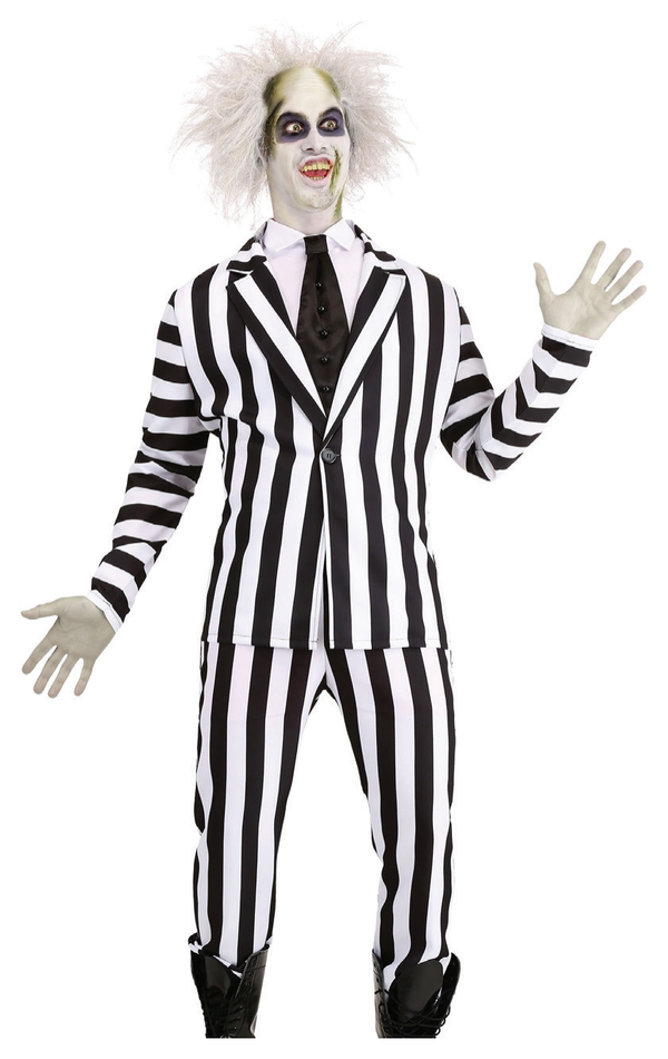 Costume Black And White Stripe Suit Adults — XH8402
