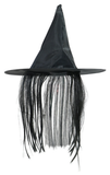 Witch Hat With Wig Assorted — XH8447