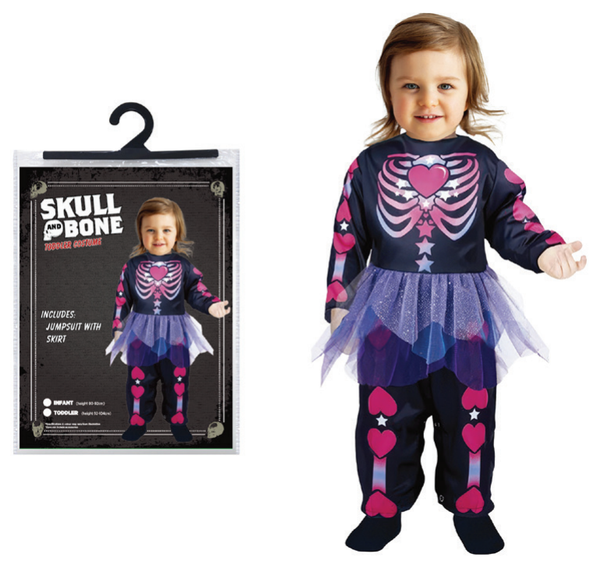 Costume Dazzling Skeleton Toddler — XH8494