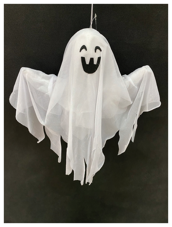 Hanging Smiley White Ghost 51cm — XH8670
