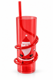 Christmas Spiral Straw Cup 400 mL
