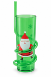 Christmas Spiral Straw Cup 400 mL