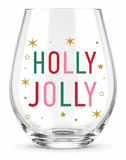 Classic Christmas Stemless Glass 550 mL