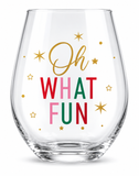Classic Christmas Stemless Glass 550 mL