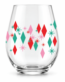 Candy Bright Christmas Stemless Glass 550 mL