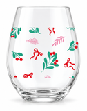 Candy Bright Christmas Stemless Glass 550 mL