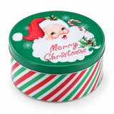 Santa Candycane Christmas Cookie Tin
