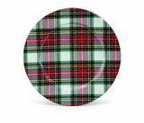 Tartan Christmas Metal Tray 33 cm