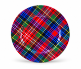Tartan Christmas Metal Tray 33 cm