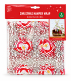 Printed Christmas Hamper Wrap Bags – 2 Pack
