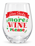Printed Christmas Stemless Glass 550 mL