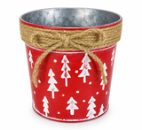 Christmas Metal Bucket – 13cm