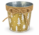 Christmas Metal Bucket – 13cm