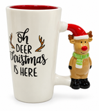 Tall Christmas Character Handle Mug