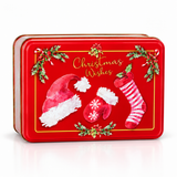 Traditional Christmas Rectangle Cookie Tin