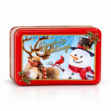 Traditional Christmas Rectangle Cookie Tin