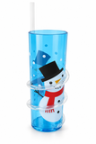 Christmas Spiral Straw Tumbler 400 mL