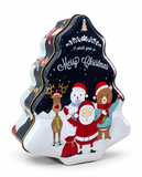 Christmas Tree-Shaped Cookie Tin