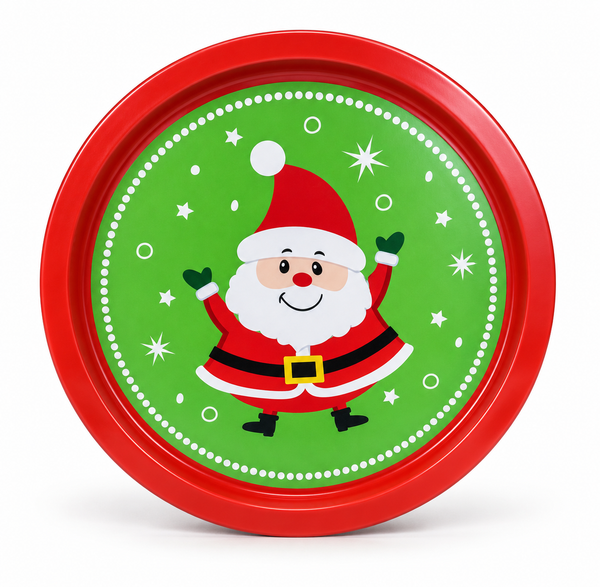 Christmas Metal Serving Tray 32 cm