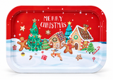 Rectangular Christmas Metal Serving Tray