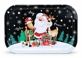 Rectangular Christmas Metal Serving Tray