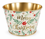 Printed Christmas Metal Bucket – 10.5cm