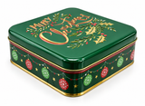 Embossed Christmas Cookie Tin