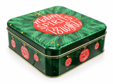 Embossed Christmas Cookie Tin