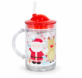 Christmas Glitter Sippy Cup 250 mL