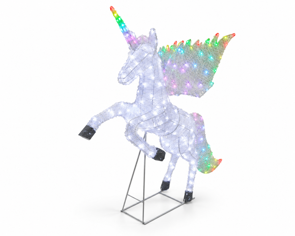LED Rainbow-Wing Unicorn 130 cm