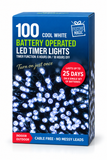 Battery-Operated Fairy Lights with Timer – 100 Lights