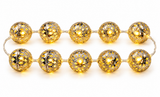 Battery-Operated LED Metal Ball Lights – 10 Lights