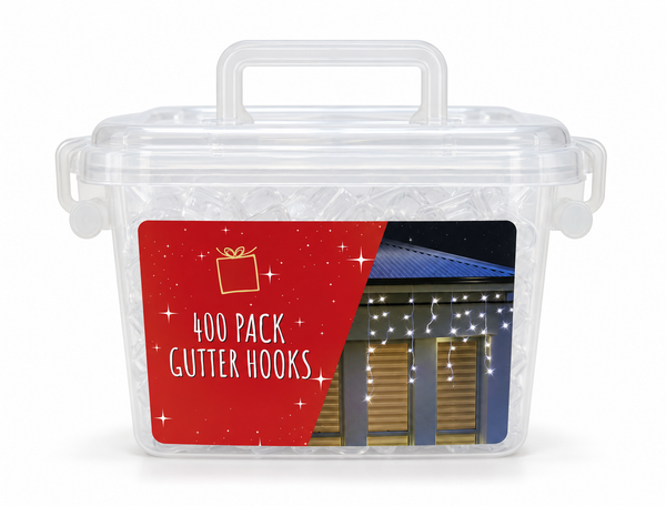 Gutter Hooks with Storage Tub – 400 Pack