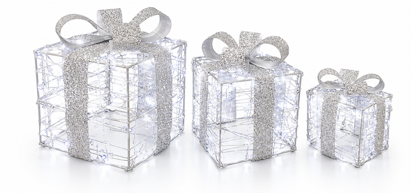 Twinkling LED Jewel Presents – 3 Piece Set
