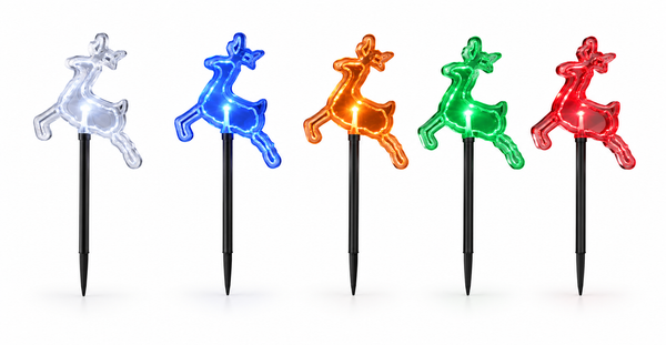 Solar Reindeer Path Lights – 5 Piece Set