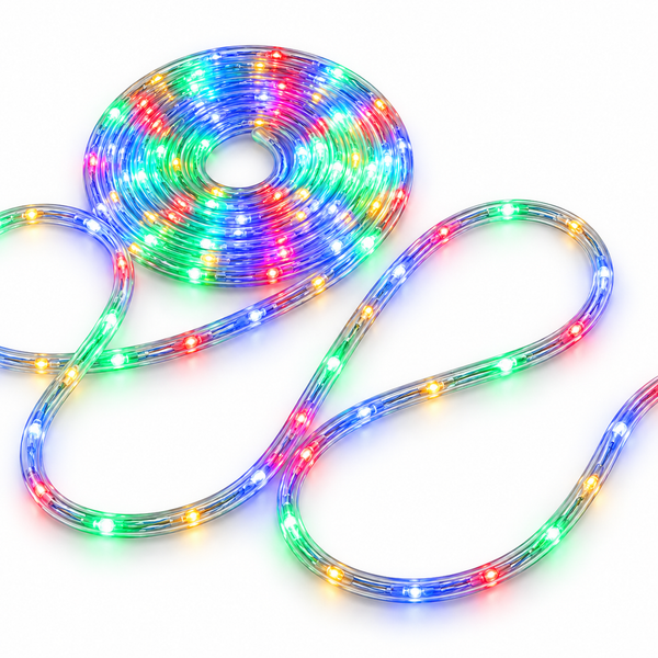 Multicolour Flashing LED Rope Light 9 m
