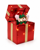 LED Metallic Pop-Up Christmas Present